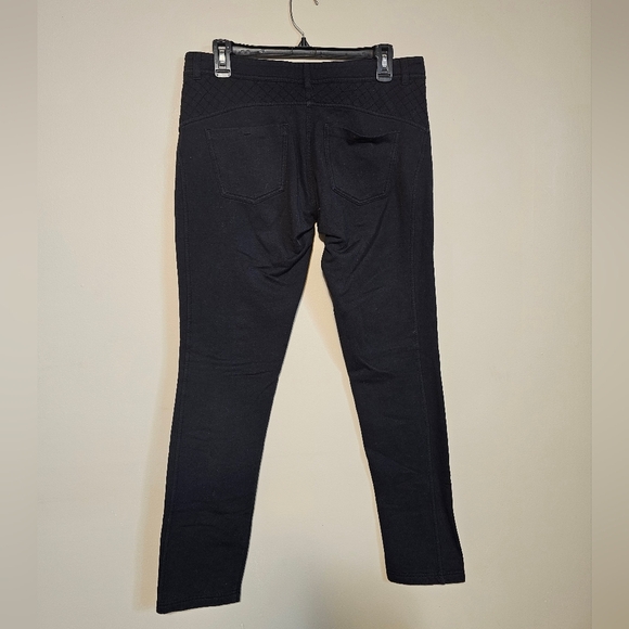 Black Jeggings with Slim Fit and Zipper Fly - Picture 3 of 6